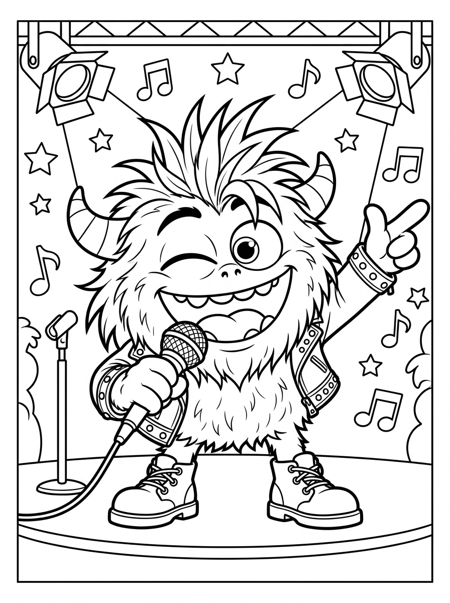 Coloriage : Lenna, reine de la scène